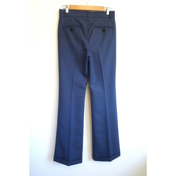 ERNEST W. BAKER ITALY Cuffed 70s Wool Trouser Pant Blue SSENSE 44 XS NWT $570 - Picture 9 of 13